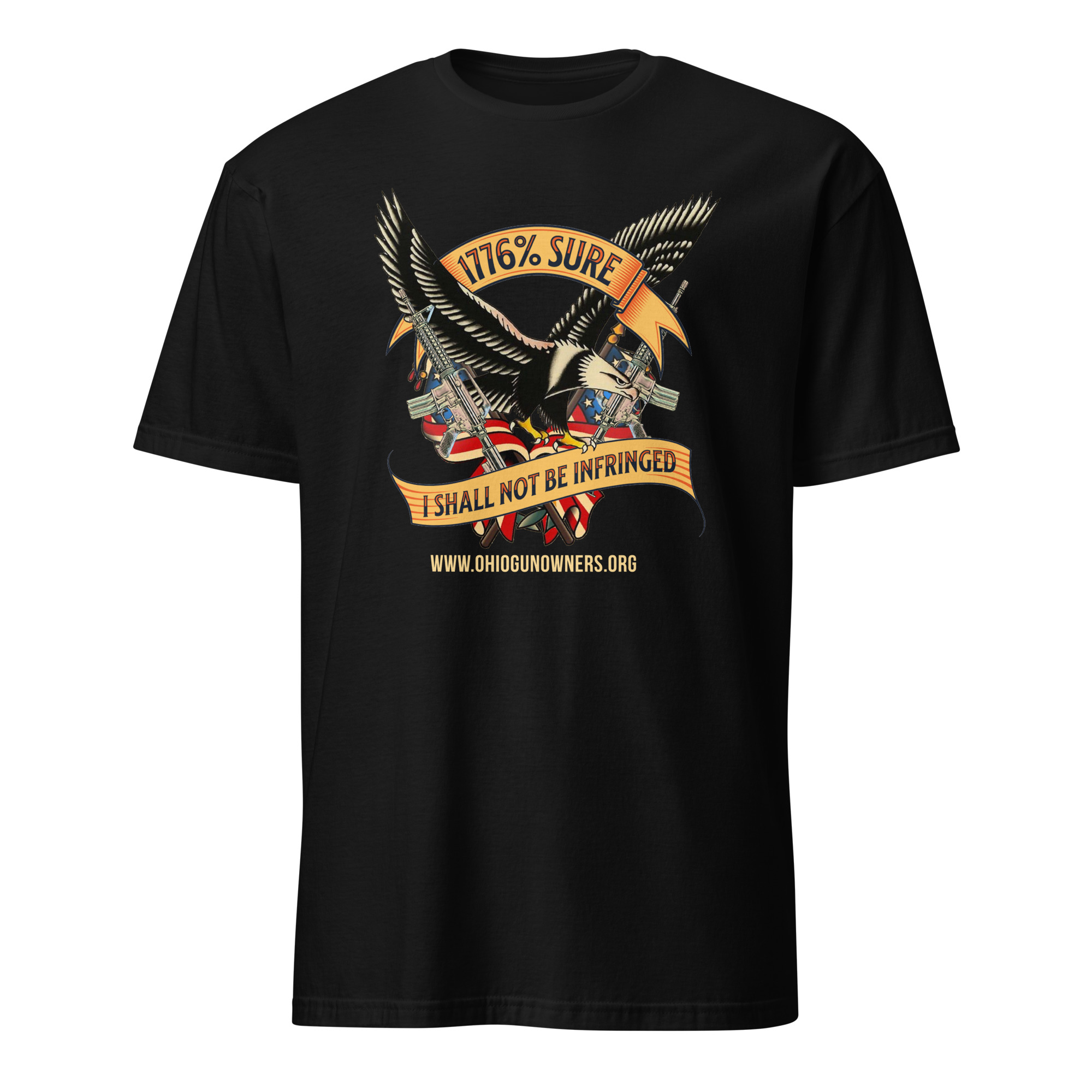 Supersoft – Short-Sleeve – Unisex – Gold Text -“I’m 1776% Sure” - Image 2