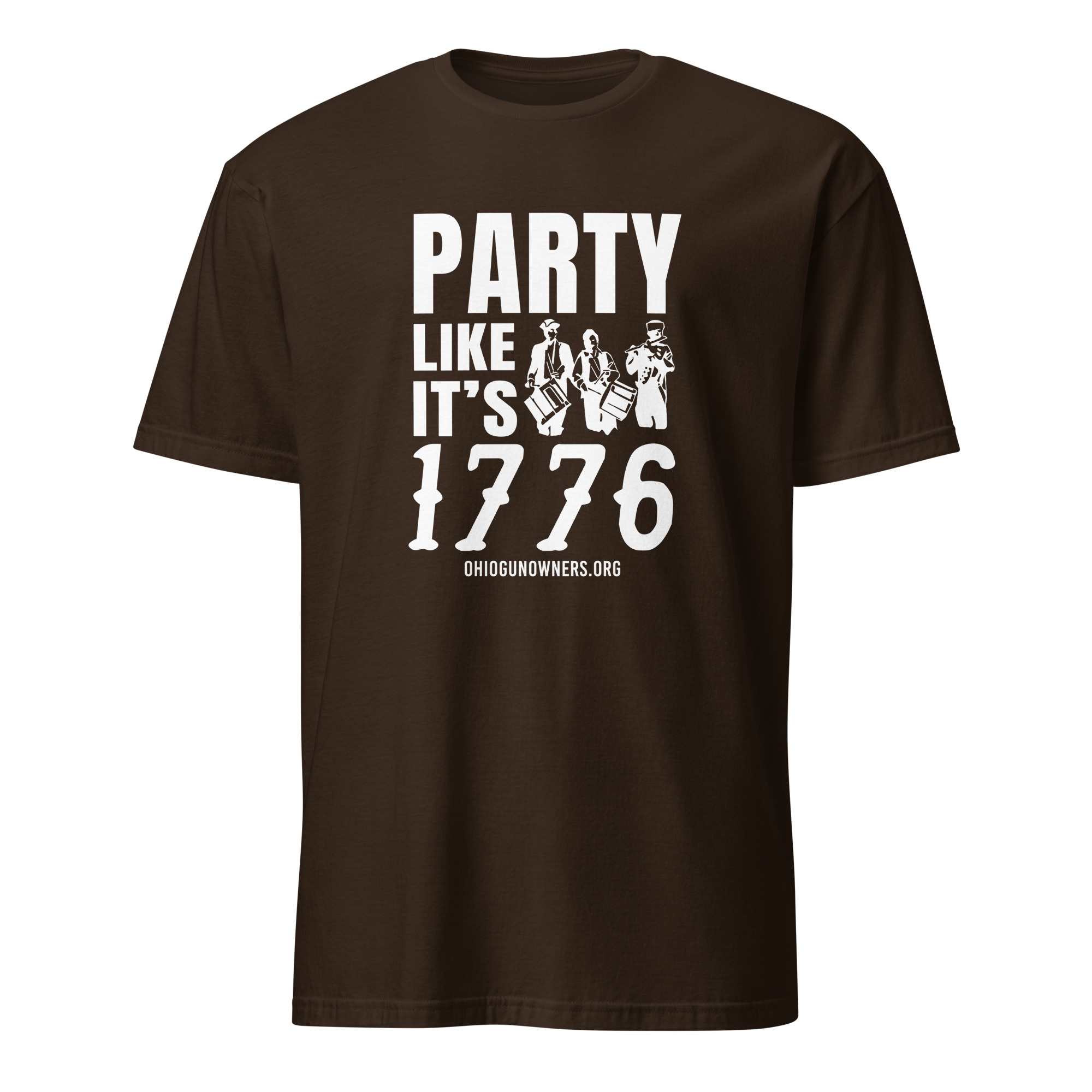Supersoft – Short Sleeve – White Text – “Party Like It’s 1776” - Image 4