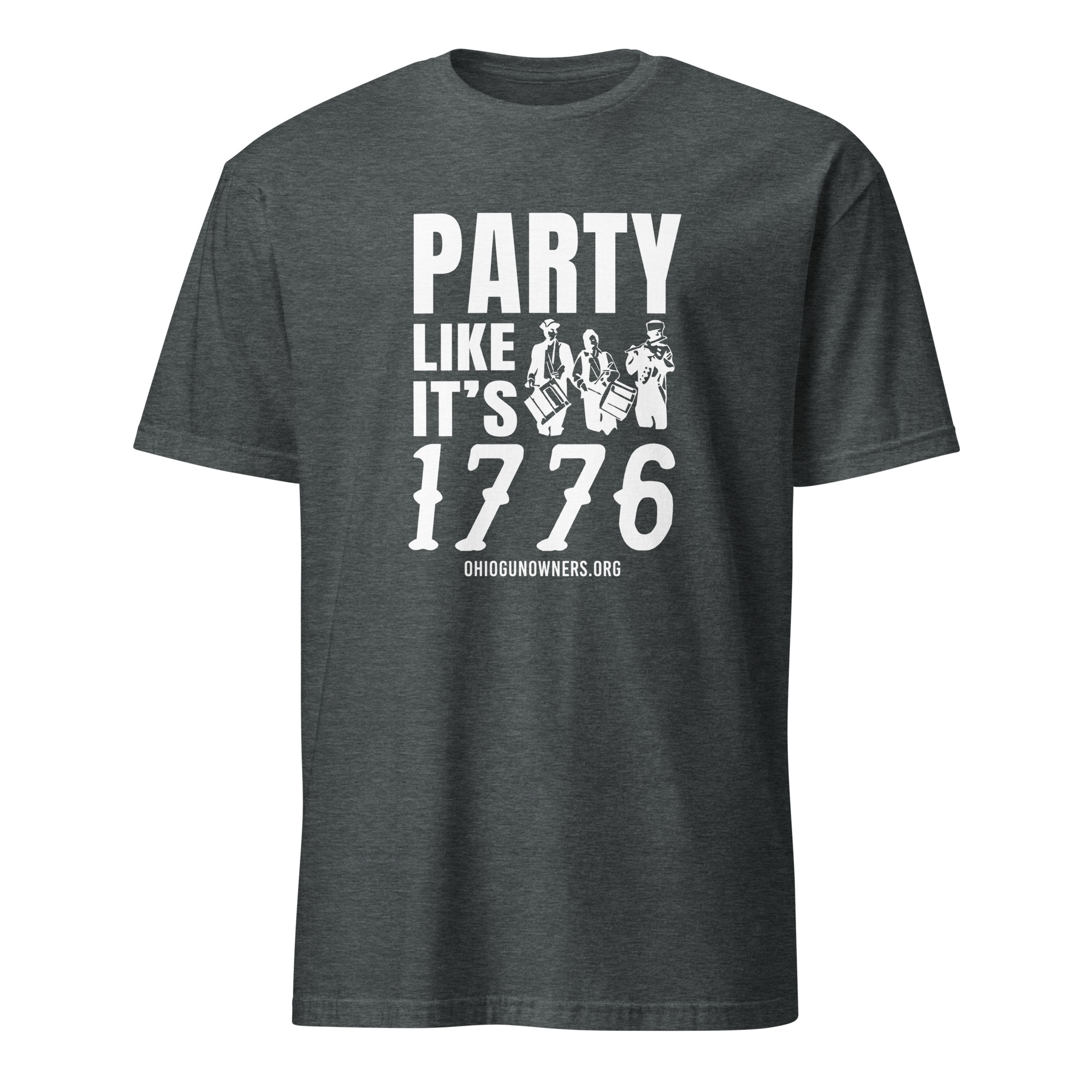 Supersoft – Short Sleeve – White Text – “Party Like It’s 1776” - Image 5