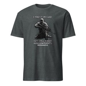 Supersoft – Short-Sleeve – Unisex – White Letters “I Trust In God”