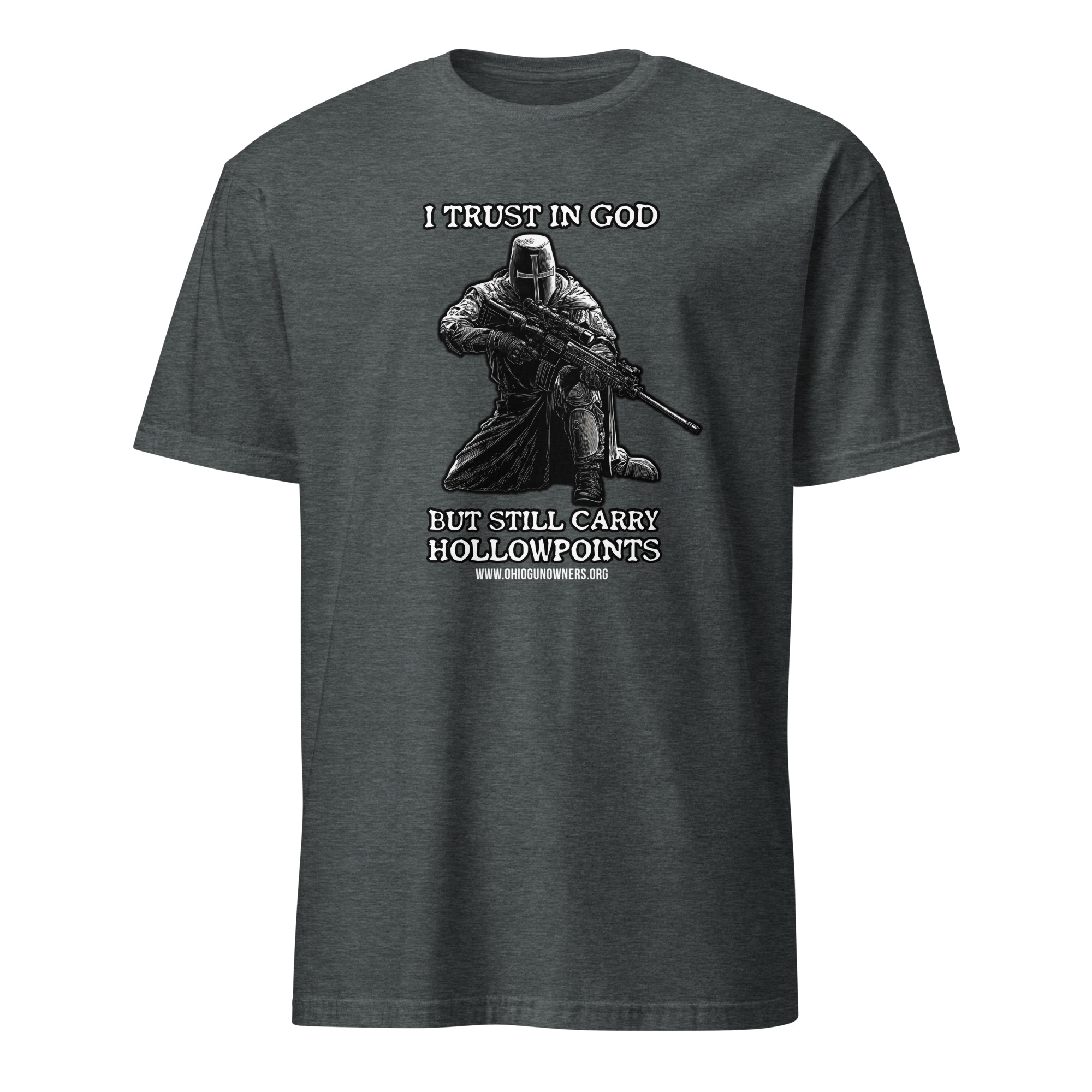 Supersoft – Short-Sleeve – Unisex – White Letters “I Trust In God”