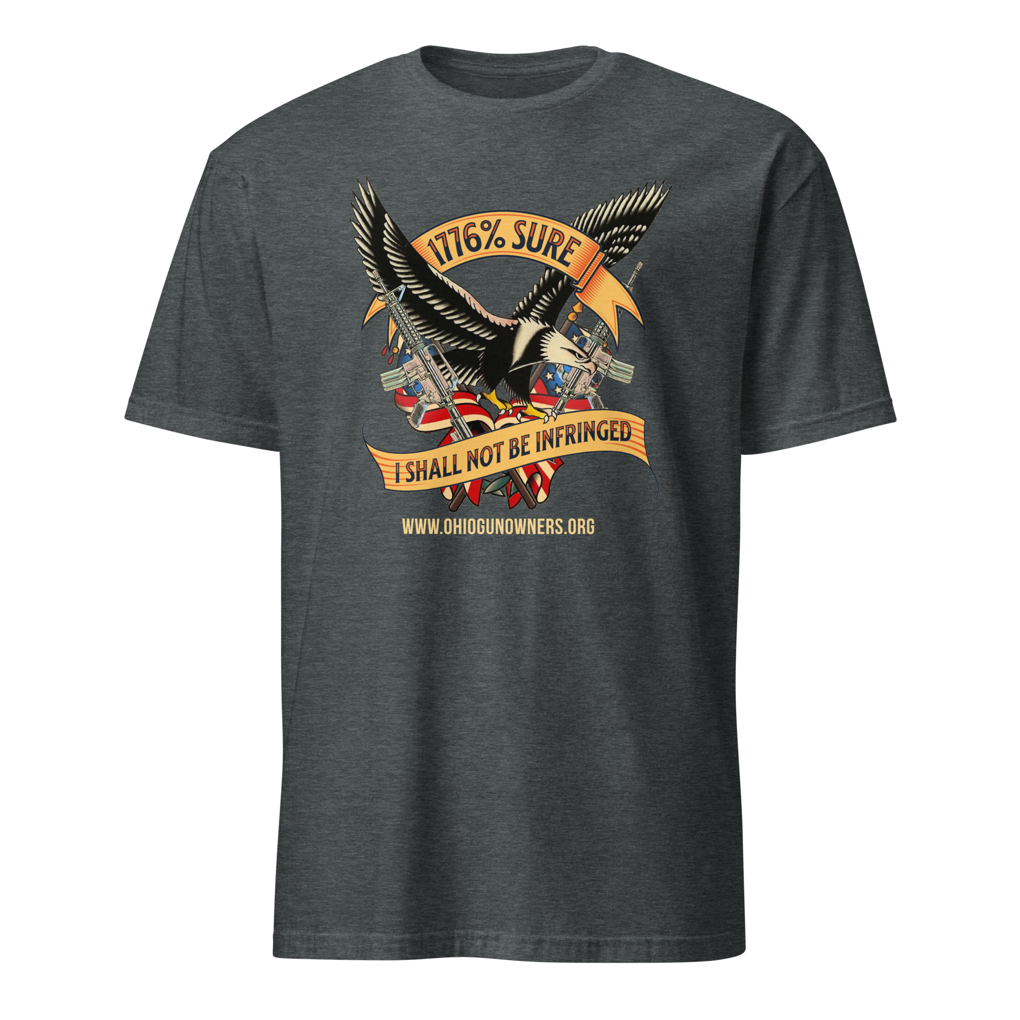 Supersoft – Short-Sleeve – Unisex – Gold Text -“I’m 1776% Sure” - Image 3