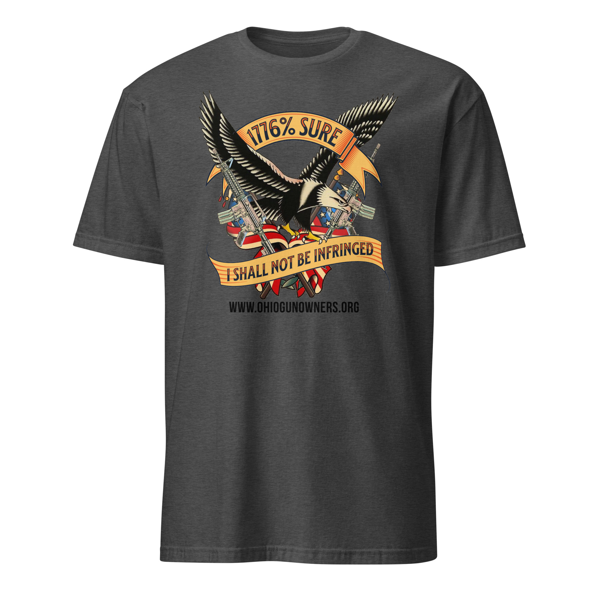 Supersoft – Short-Sleeve – Unisex – Black Text “I’m 1776% Sure” - Image 2
