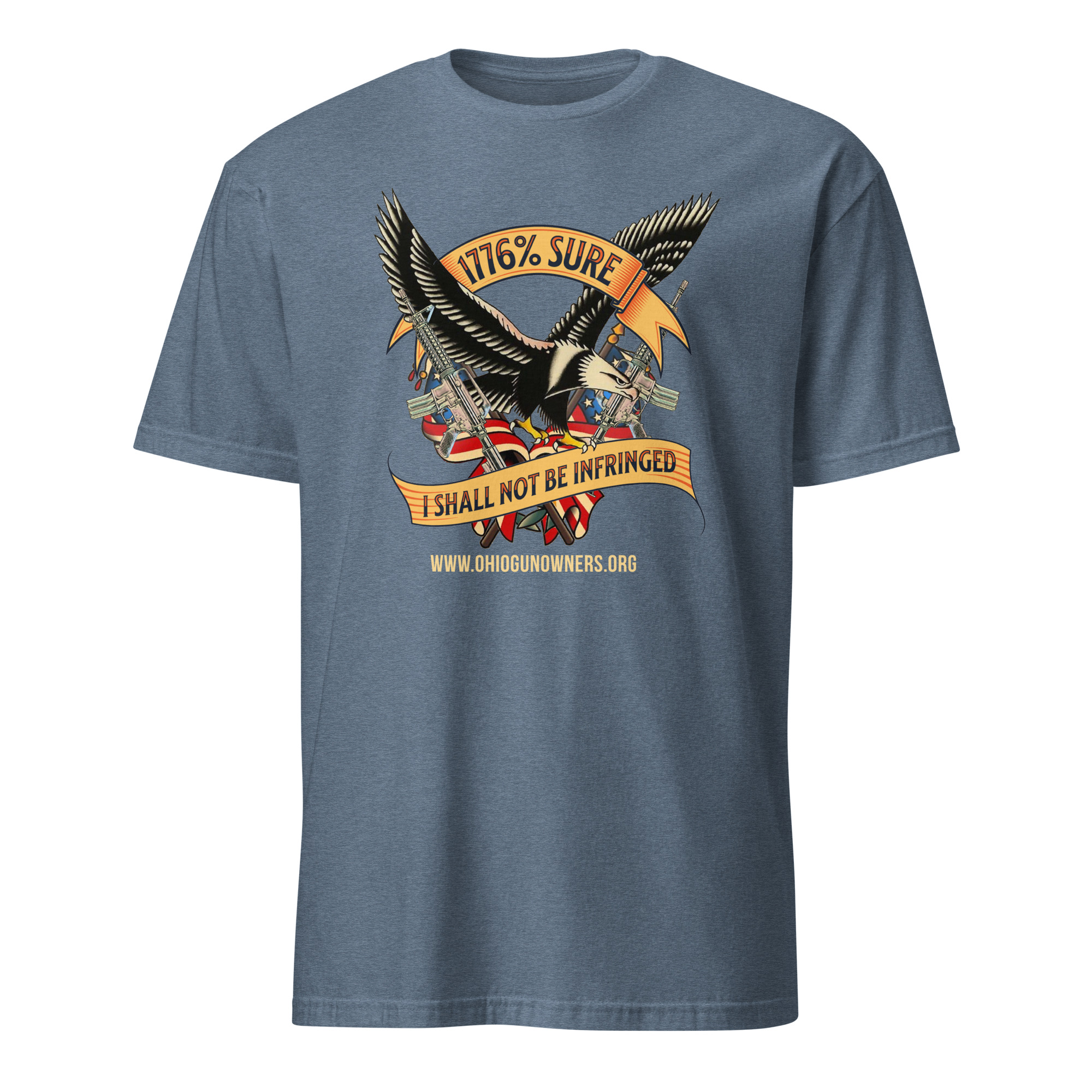 Supersoft – Short-Sleeve – Unisex – Gold Text -“I’m 1776% Sure” - Image 8