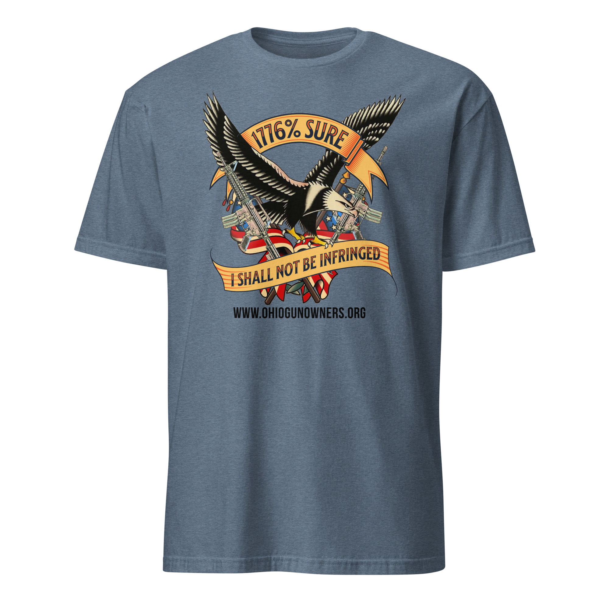 Supersoft – Short-Sleeve – Unisex – Black Text “I’m 1776% Sure” - Image 6