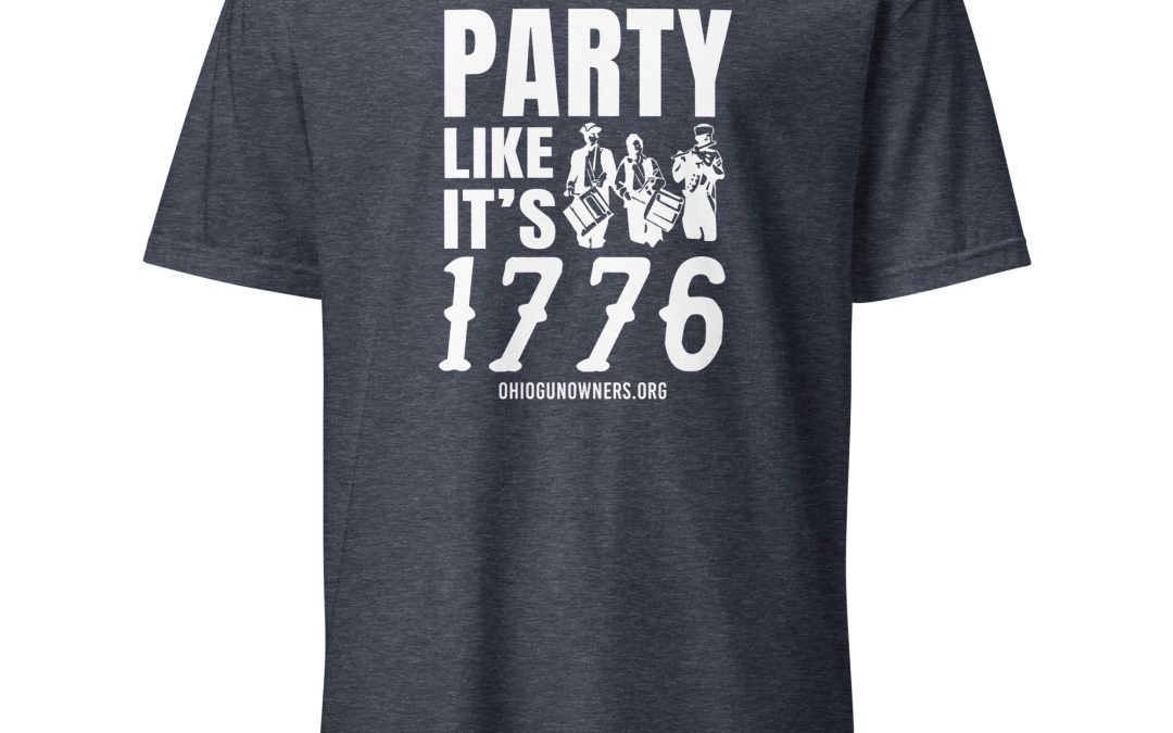 Supersoft – Short Sleeve – White Text – “Party Like It’s 1776”