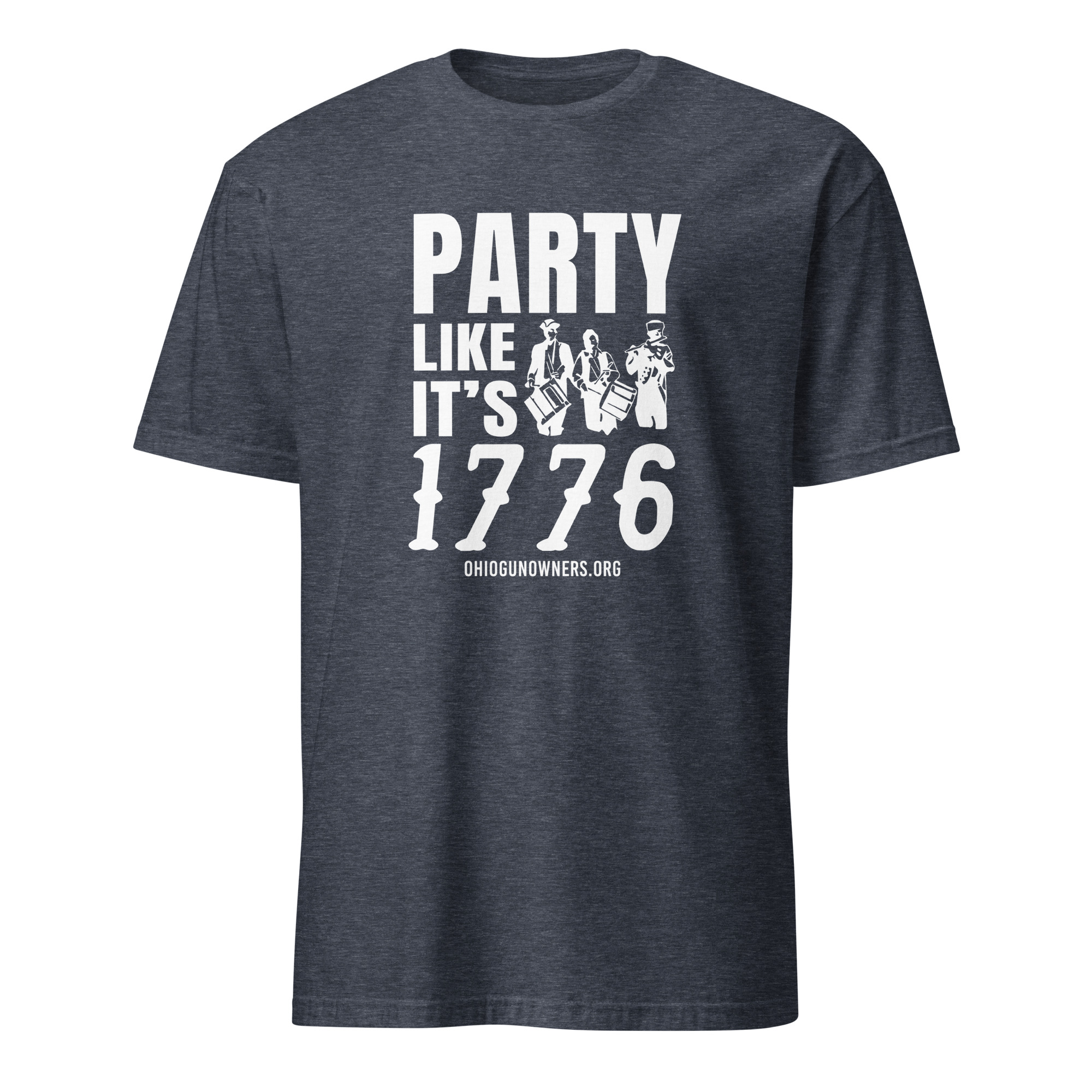 Supersoft – Short Sleeve – White Text – “Party Like It’s 1776”