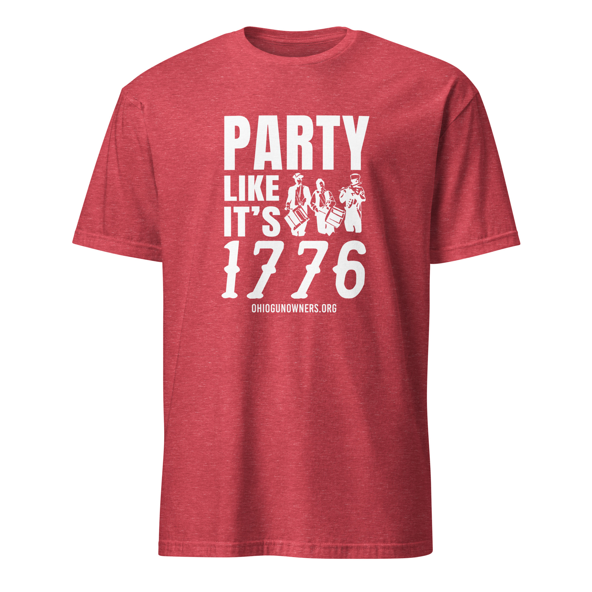 Supersoft – Short Sleeve – White Text – “Party Like It’s 1776” - Image 8