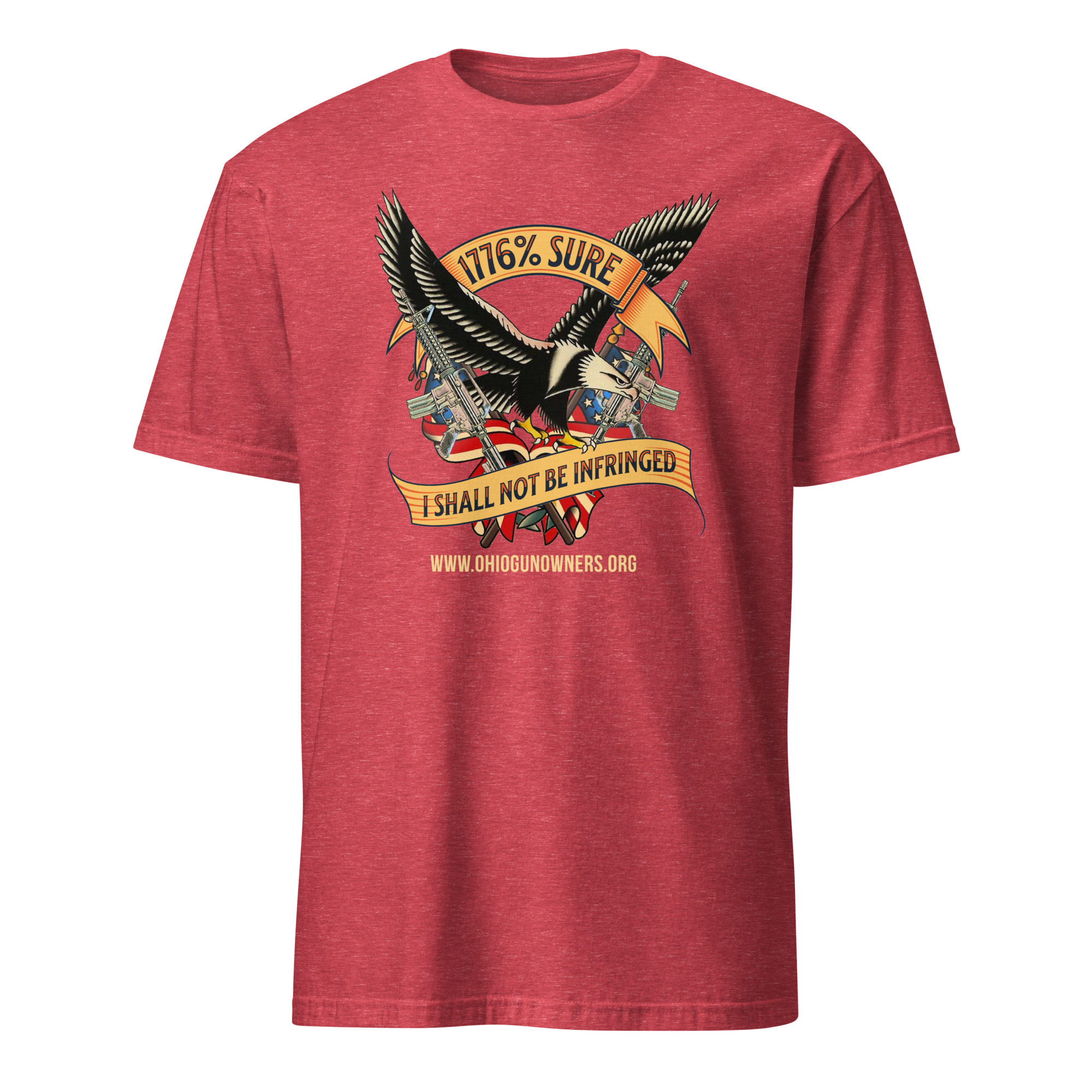 Supersoft – Short-Sleeve – Unisex – Gold Text -“I’m 1776% Sure” - Image 6