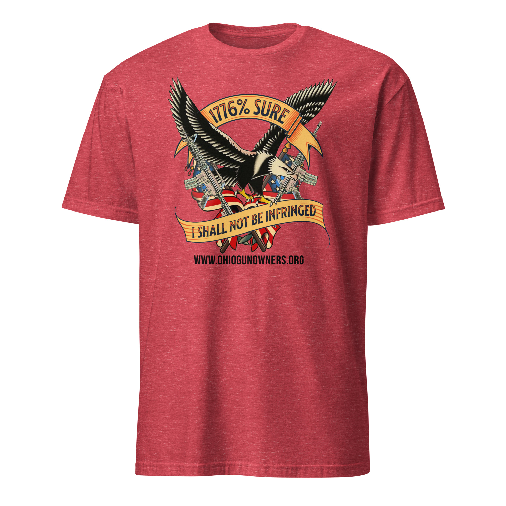 Supersoft – Short-Sleeve – Unisex – Black Text “I’m 1776% Sure” - Image 4