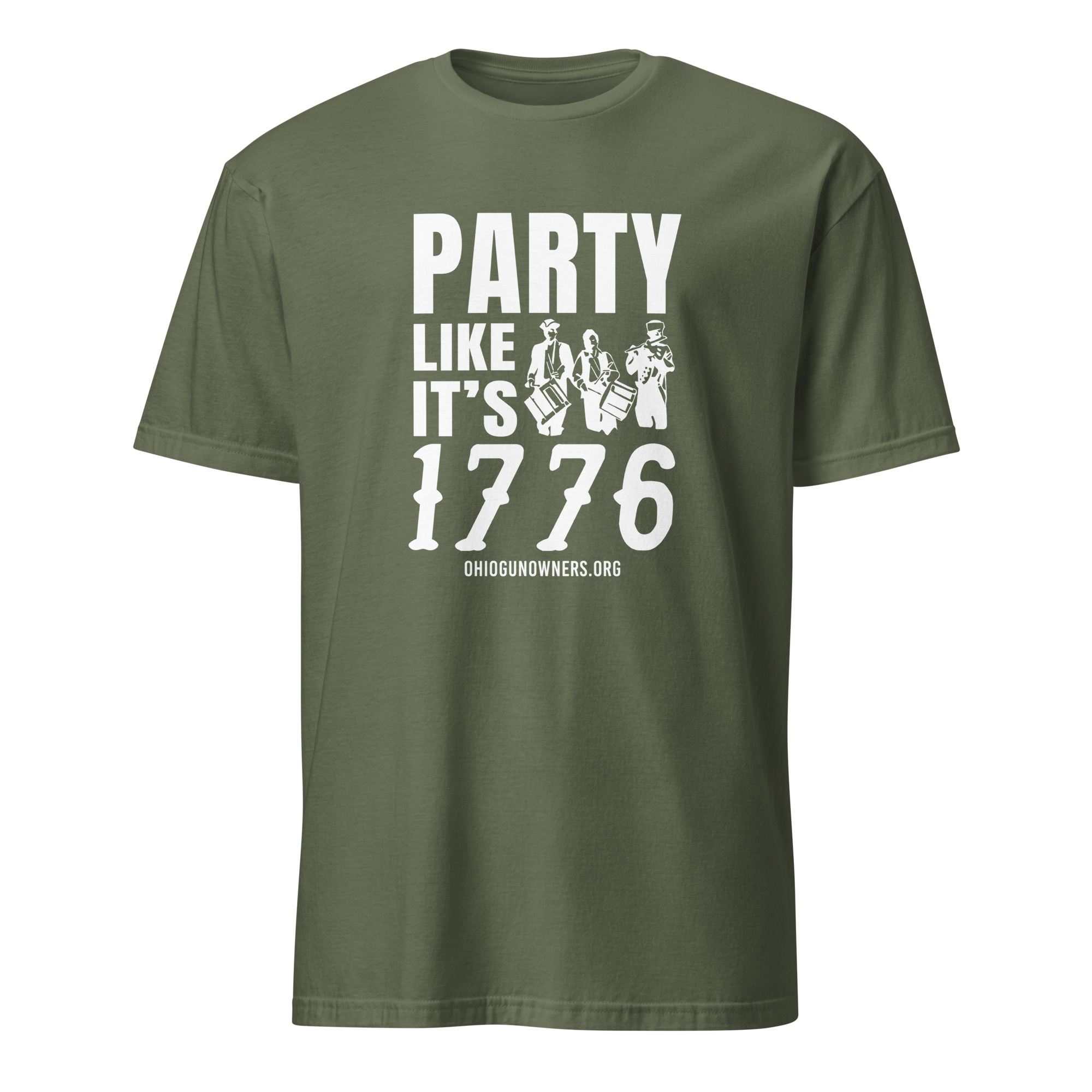 Supersoft – Short Sleeve – White Text – “Party Like It’s 1776” - Image 7