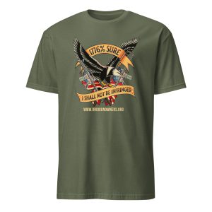 Supersoft – Short-Sleeve – Unisex – Gold Text -“I’m 1776% Sure”