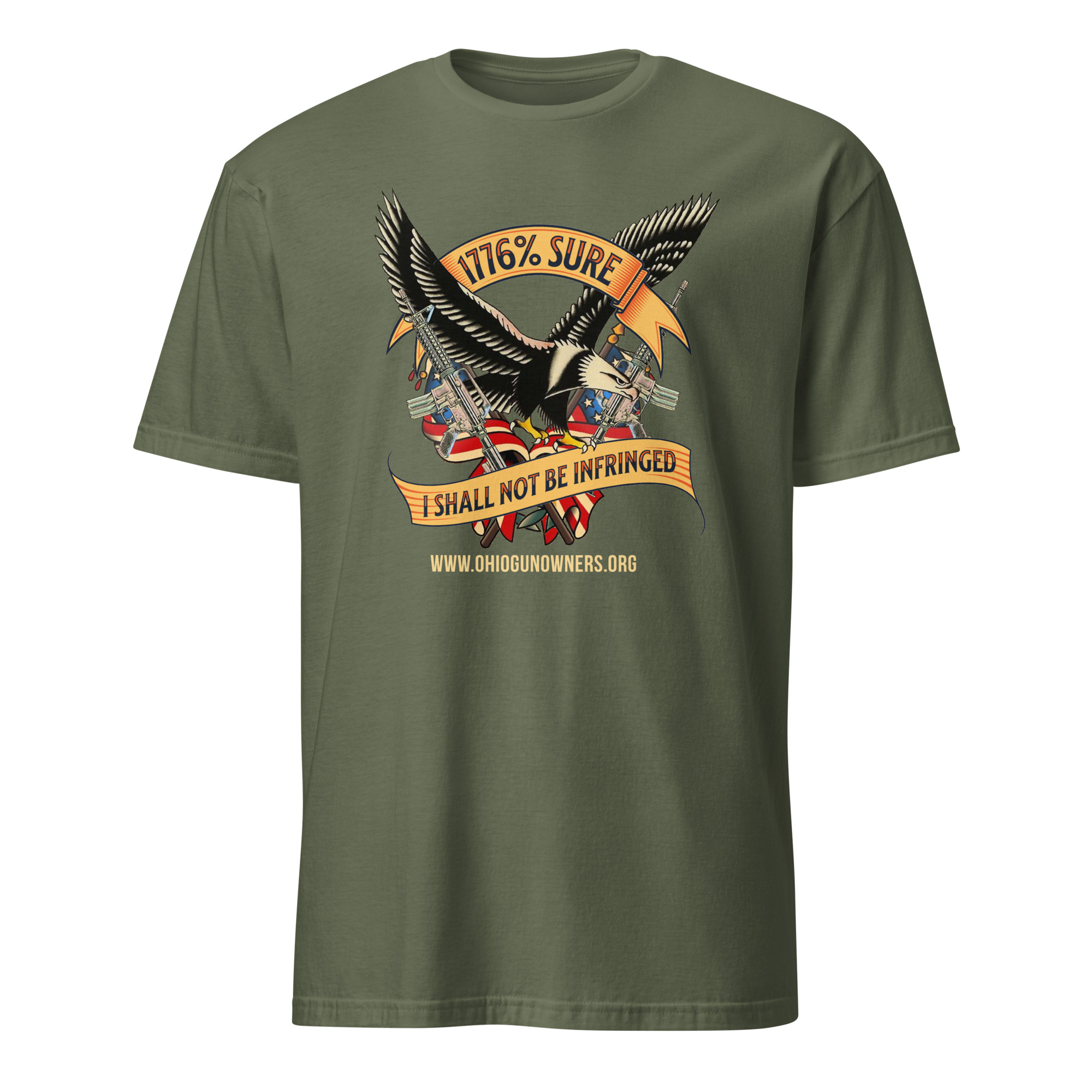 Supersoft – Short-Sleeve – Unisex – Gold Text -“I’m 1776% Sure”