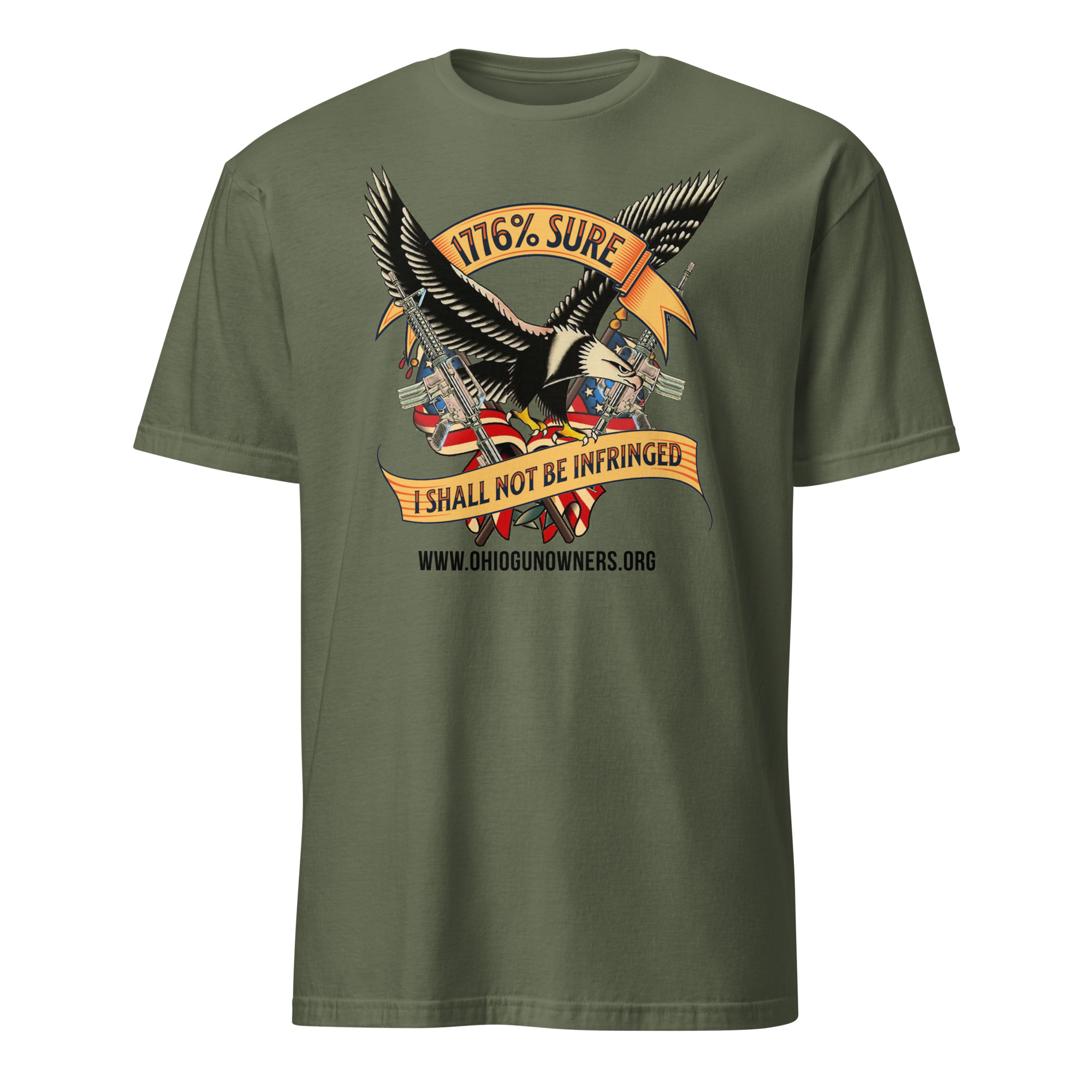 Supersoft – Short-Sleeve – Unisex – Black Text “I’m 1776% Sure” - Image 3