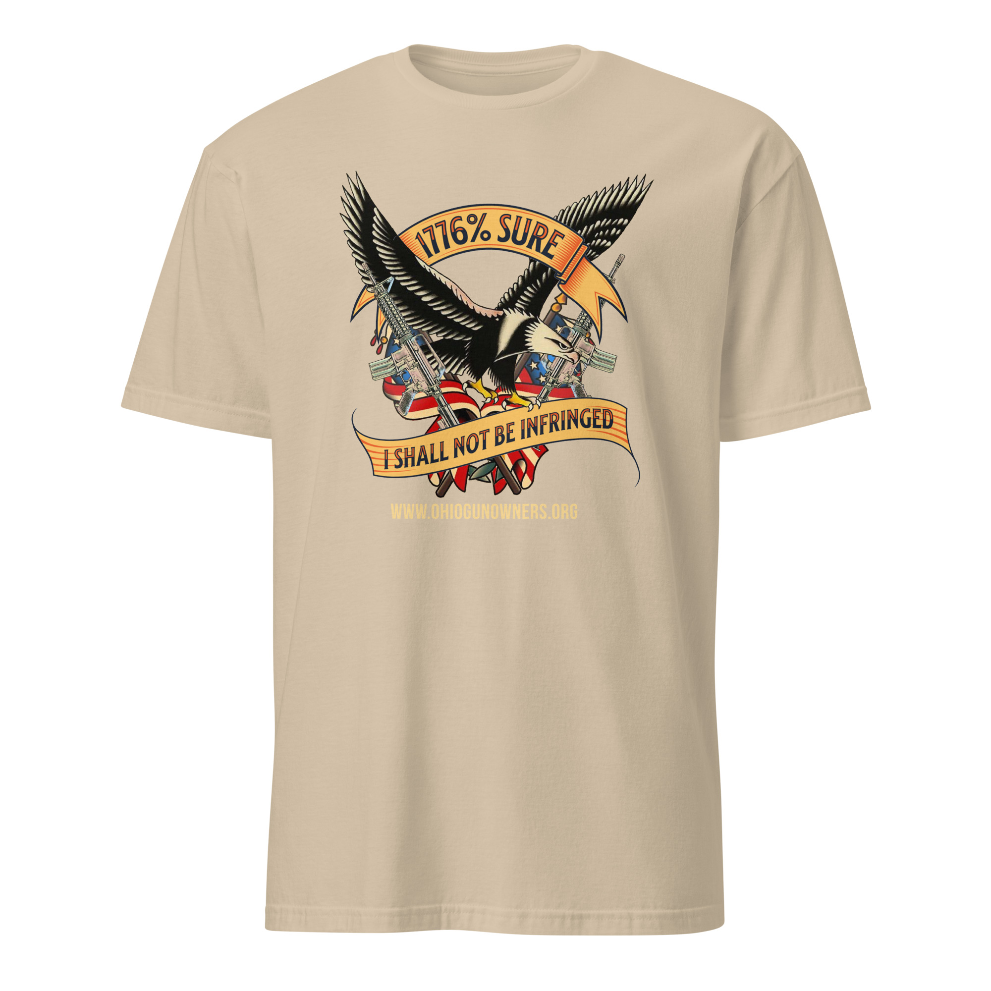 Supersoft – Short-Sleeve – Unisex – Gold Text -“I’m 1776% Sure” - Image 9